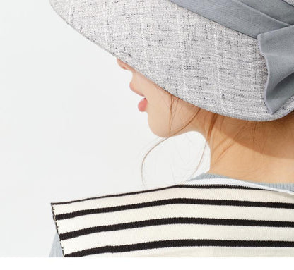 [Special Offer] Spring Summer Women's Sun Hat Outdoor Casual Sun Hat Face Slimming Sun Protection Hat Bowknot Fisherman Hat
