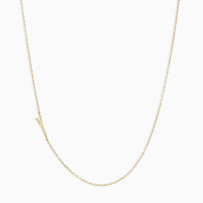 Titanium Steel High Color Retention 26 Letters Capital Initial Necklace for Women Clavicle Chain Gold Plated