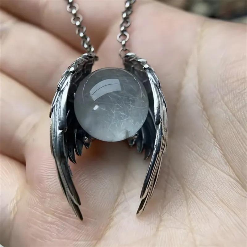 Ghost Crystal Pendant Necklace Original Niche Retro Unique Personality High-end Pendant Accessory