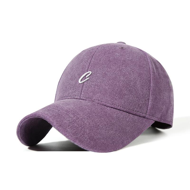 Spring Summer Hat Women Outdoor Sun Protection Baseball Cap Men Original Retro Embroidery Face Slimming Duckbill Cap