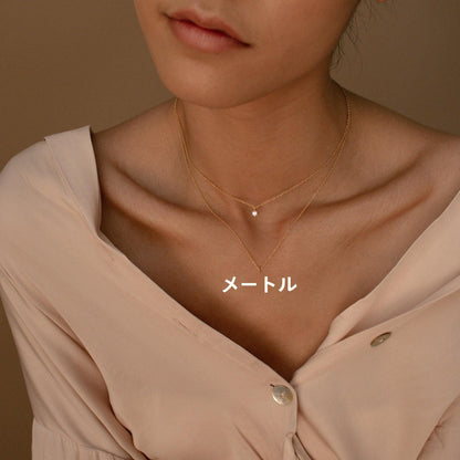 Titanium Steel Double Layer Series Minimalist Necklace Layered Clavicle Chain Star Zircon Stacking Women Color Retention 18K Gold Plated