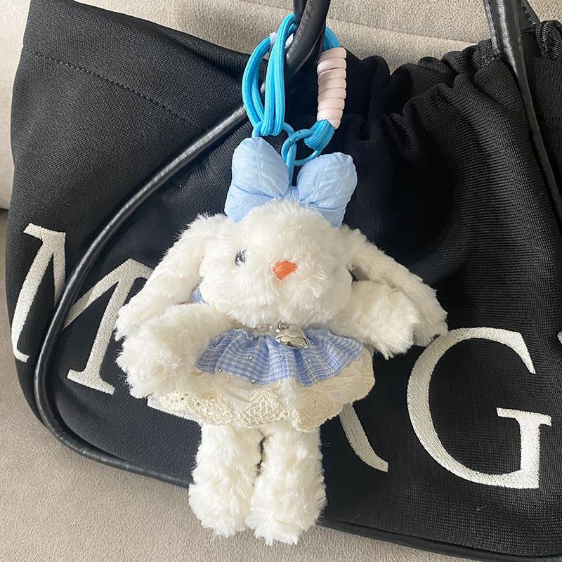 Plush Soft Cute Keychain Pendant Little Red Book Same Style Adorable Rabbit Plush Doll Cartoon Bag Pendant for Women