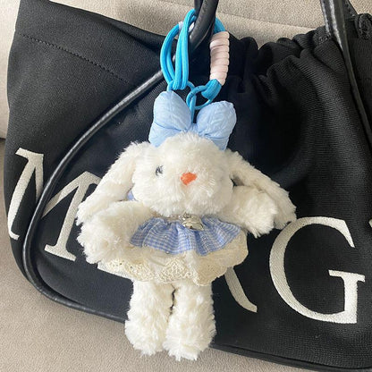 Plush Soft Cute Keychain Pendant Little Red Book Same Style Adorable Rabbit Plush Doll Cartoon Bag Pendant for Women