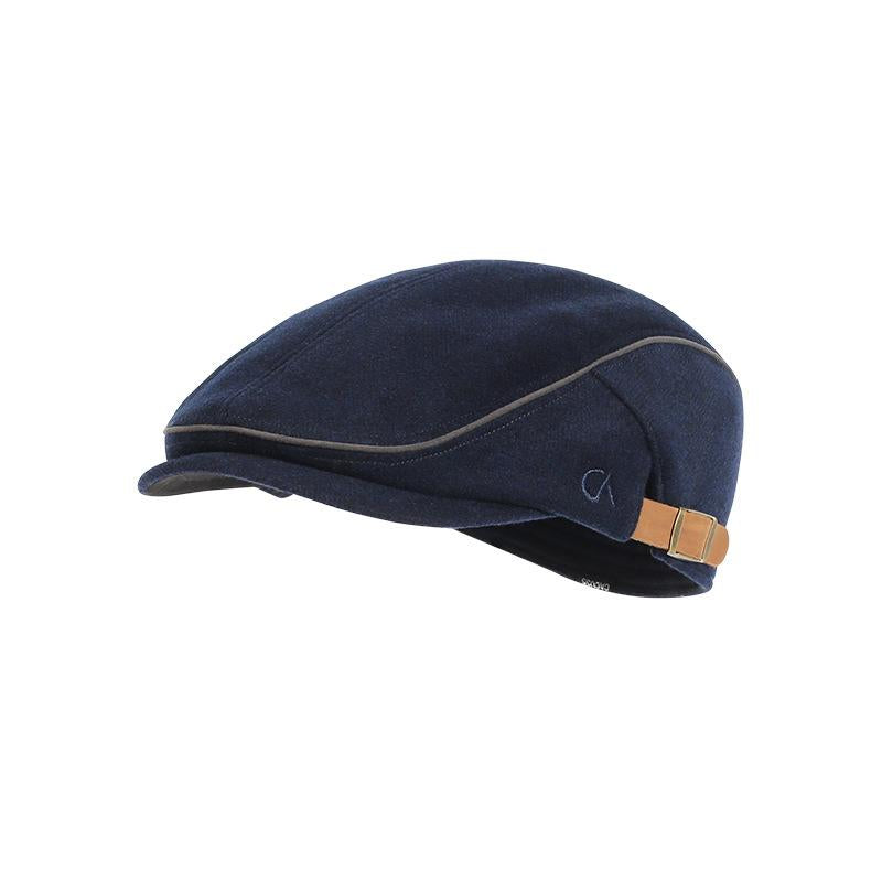 Men's Duckbill Cap Autumn Winter Retro Middle-aged Beret Elderly Hat Fashion Forward Cap Newsboy Hat
