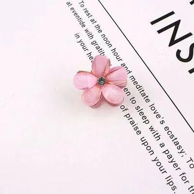 Internet Celebrity Camellia Women's Hair Claw Clip Internet Celebrity Braided Flower Bangs Hair Clip Women's Fashion Versatile