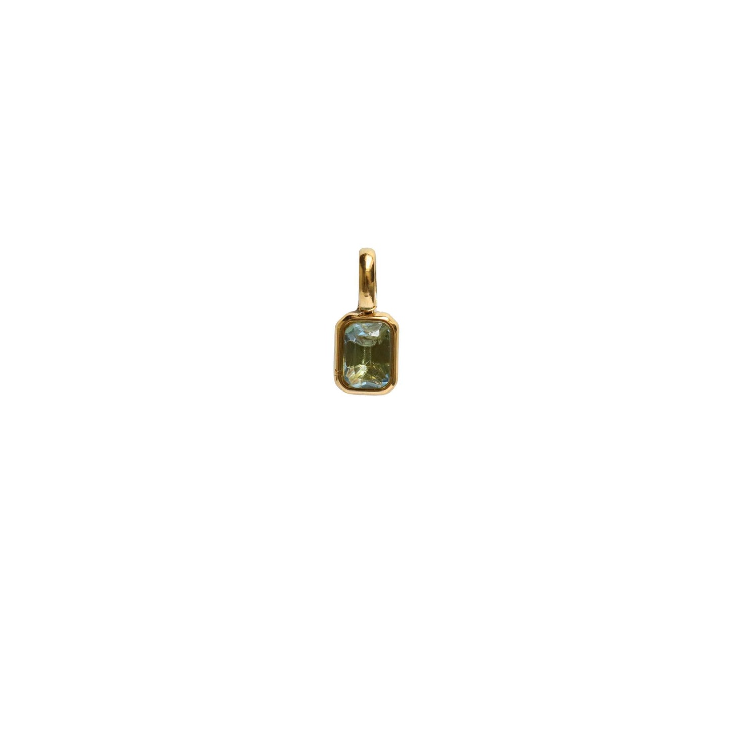 Titanium Steel Colorful 12 Birthstone Pendant DIY Accessories Necklace for Women Twelve Birthstone Cubic Colorful Zircon Pendant