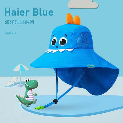 Children's Sun Hat UV Protection Baby Sunshade Sun Hat Boys Girls Summer Beach Hat Wide Brim