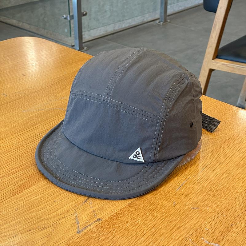 Spring, Summer, Autumn Outdoor Quick-Dry Baseball Cap Women's Japanese Short Brim Baseball Hat Men and Women Street Soft Brim Five-Piece Sun Hat