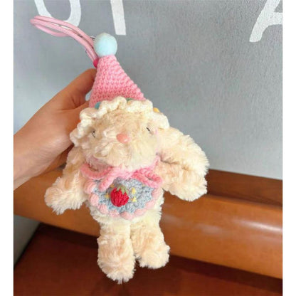 Plush Soft Cute Keychain Pendant Little Red Book Same Style Adorable Rabbit Plush Doll Cartoon Bag Pendant for Women