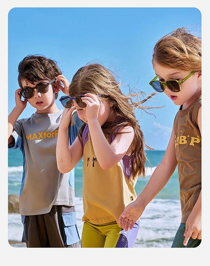 Children's Card Sunglasses Foldable Boys' Sunglasses Girls' Trendy Fashion Baby Polarized UV Protection