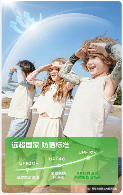 Kocotree Children's Ice Sleeve Boys and Girls Ice Silk Sun Protection Baby Oversleeve Summer Thin Breathable Arm UV Protection