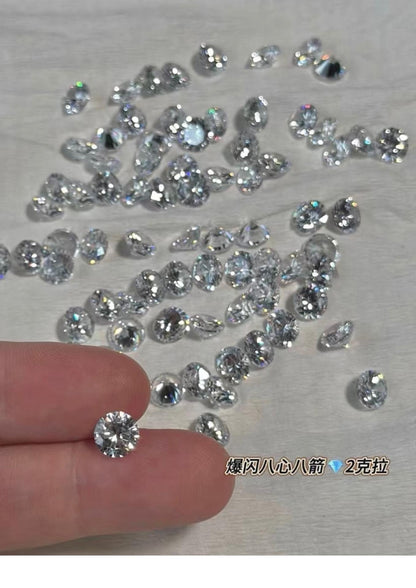 Mermaid Tears Necklace Ladies New Moissanite Invisible Fishing Line Minority All-Match Sterling Silver Clavicle Chain