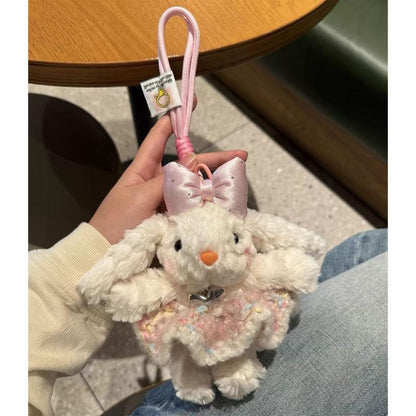 Plush Soft Cute Keychain Pendant Little Red Book Same Style Adorable Rabbit Plush Doll Cartoon Bag Pendant for Women