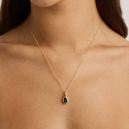 Artistic Retro Free DIY Custom Twelve Birthstone Necklace for Women Family Birthday Gift Collarbone Chain